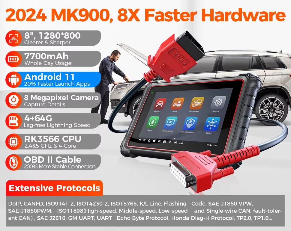 AUTEL MAXICOM MK900 – Escáner Automotriz Profesional Bidireccional