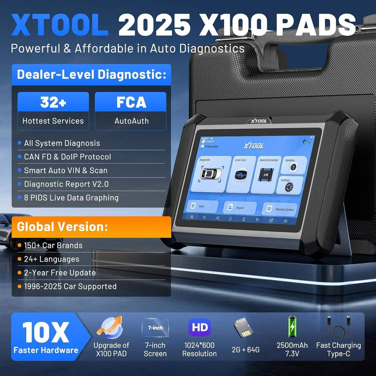 XTOOL X100 PADS 2025