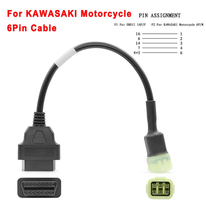 Cable Conector OBD2 para Motocicletas – Varias Marcas y Pines