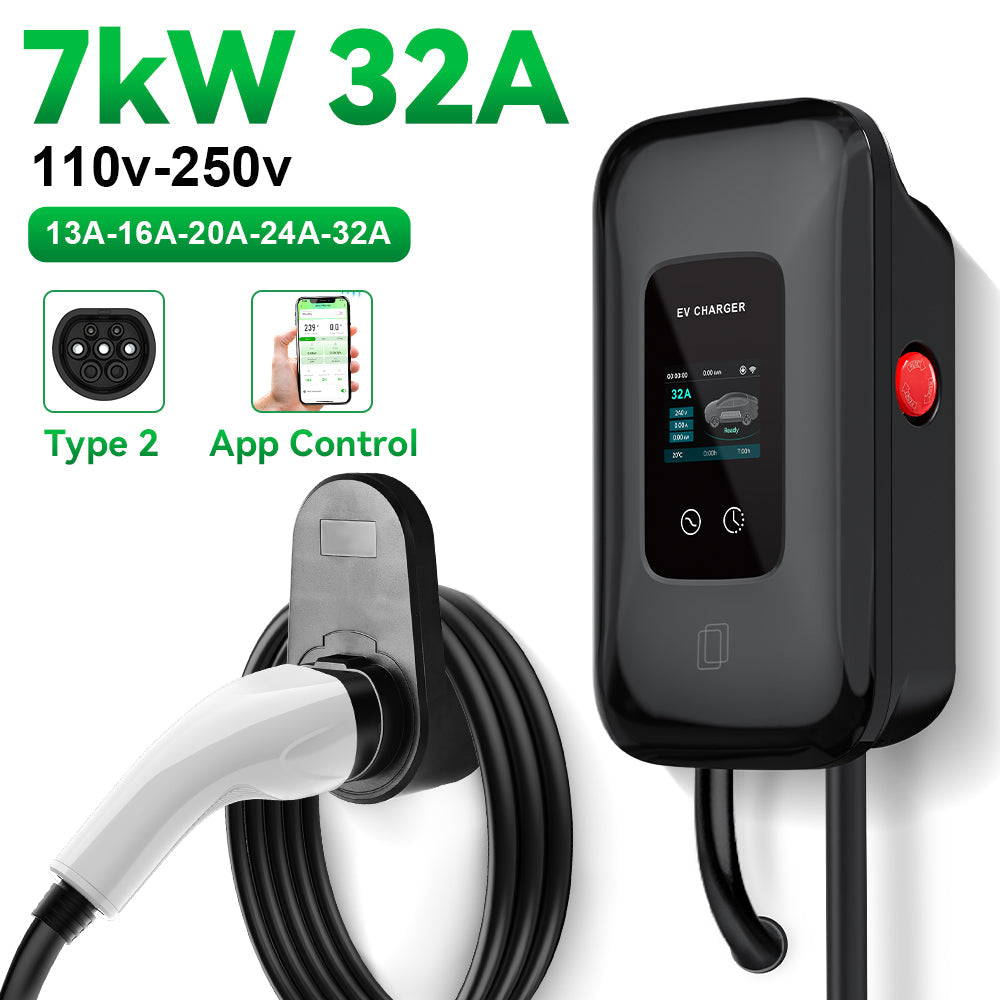 Cargador Vehículo Eléctrico Gocean Tipo 2 7kW 32A Wallbox