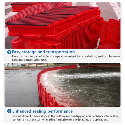 Barrera contra inundaciones modular en L