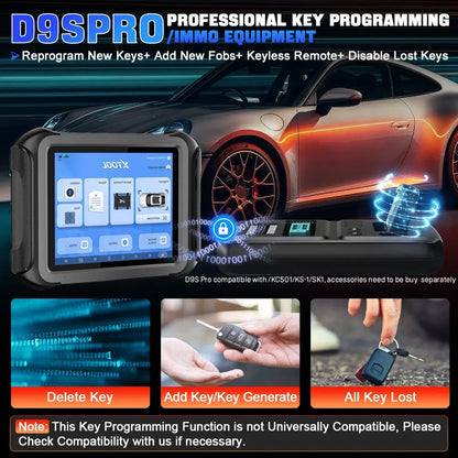 XTOOL D9S Pro llaves