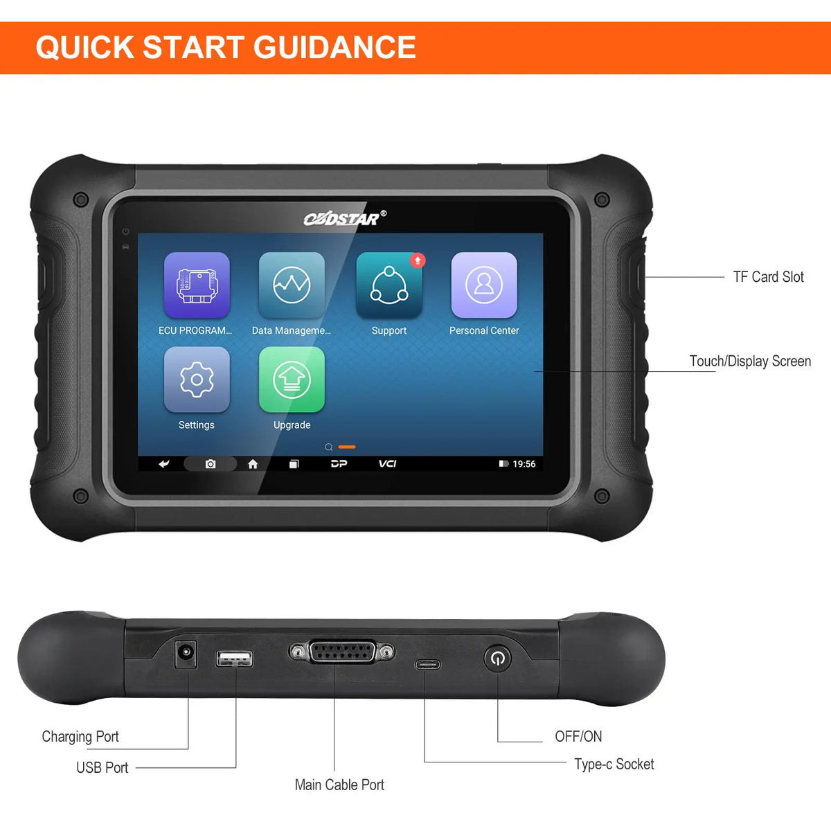 OBDSTAR DC706 pantalla