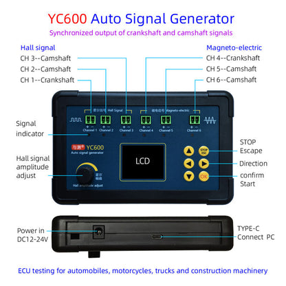 Generador Señales CKP CMP YC600 Cigüeñal Árbol de Levas