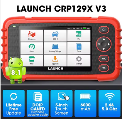Escáner LAUNCH CRP129X V3.0 4 Sistemas 12 Resets
