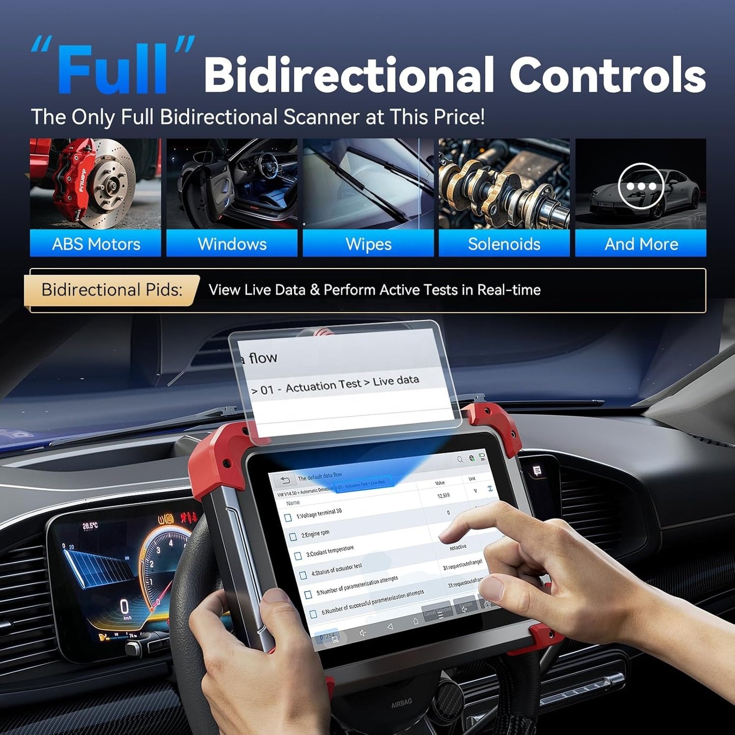 XTOOL D7 – Escáner Automotriz Profesional + Programador de Llaves