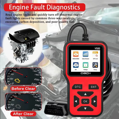 Escáner OBD2 Lector de Códigos de Falla Motor CAN/EOBD