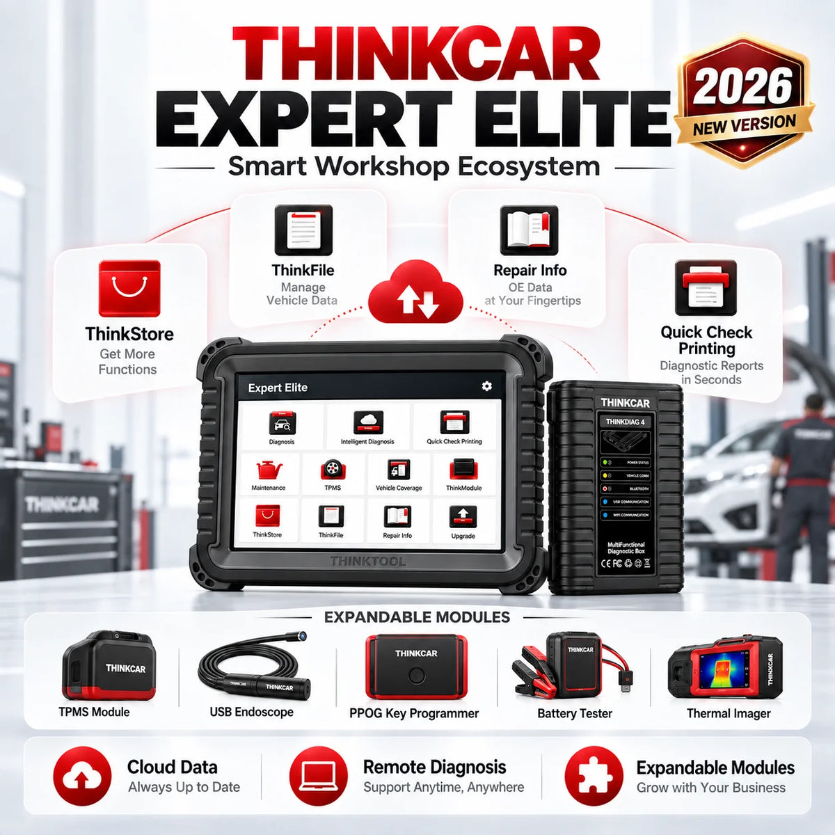 THINKCAR Expert Elite funciones