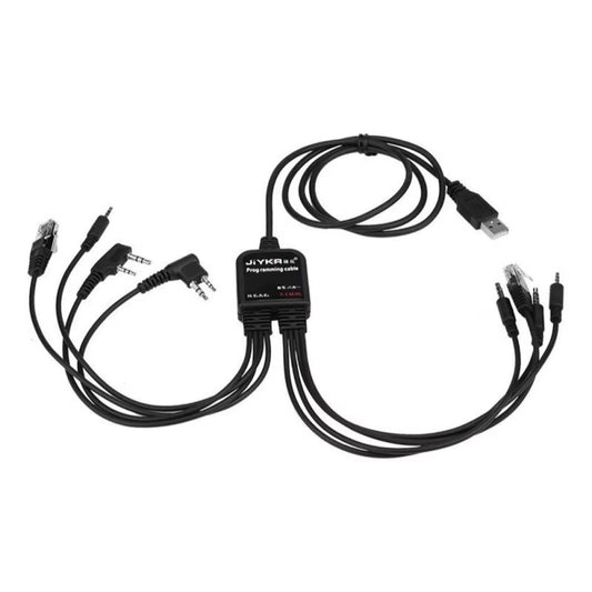 Cable de Programación USB 8 en 1 para Radios KENWOOD, MOTOROLA, YAESU, ICOM, HYT