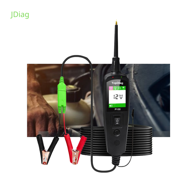 Probador Circuitos Eléctricos JDiag P100 12V 24V 10M