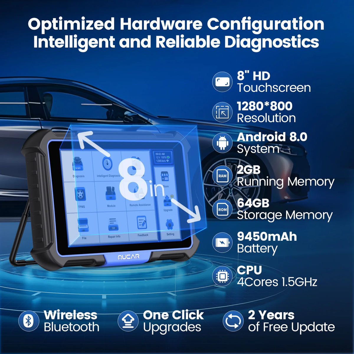 MUCAR VO8 hardware