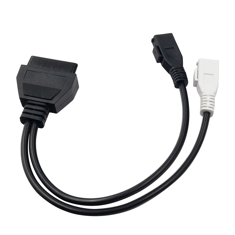 Cable Adaptador 2P + 2P a OBD2 16 Pines – Audi, VW, Seat, Skoda