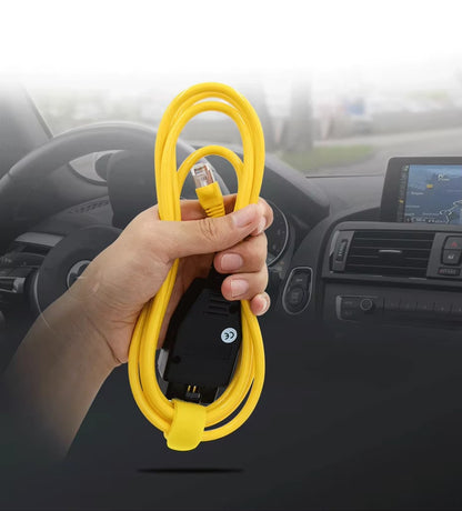 Cable ENET BMW Serie F – Interfaz OBD2 ICOM para Codificación y Diagnóstico