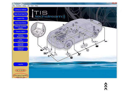 Cable Scanner Automotriz Toyota J2534 Mini VCI OBD2 – Chip FT232RL
