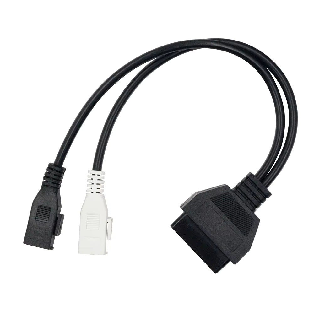 Cable Adaptador 2P + 2P a OBD2 16 Pines – Audi, VW, Seat, Skoda