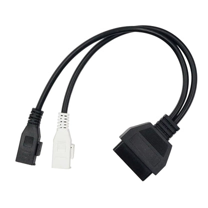 Cable Adaptador 2P + 2P a OBD2 16 Pines – Audi, VW, Seat, Skoda