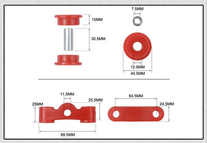 Bujes Estabilizadores Palanca de Cambios – Honda Serie D (1988–2000)