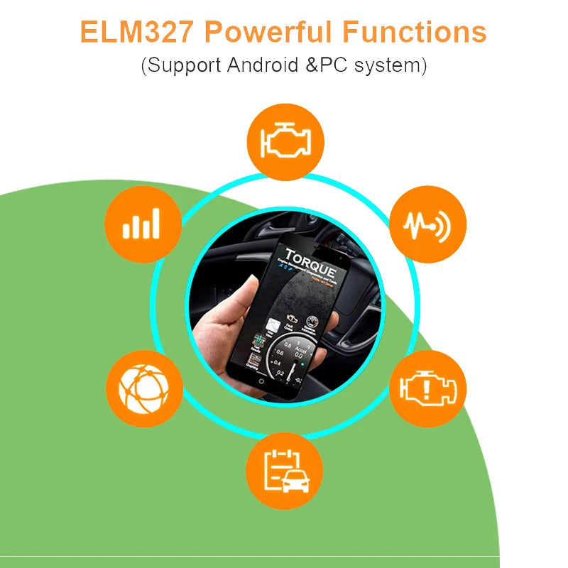 Escáner Automotriz Multimarca – ELM327 Bluetooth V2.1 OBDII Mini