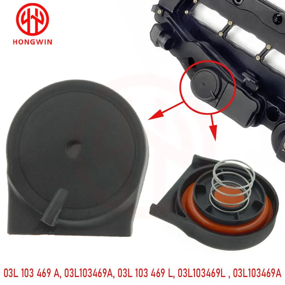 Kit Reparación Membrana Tapa Válvula PCV OEM 03L103469L VW Beetle Eos Golf Jetta Passat 2.0 TDI