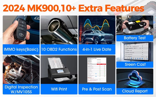Escáner Automotriz Autel MaxiCOM MK900 OBD2 para Diagnóstico Profesional Bidireccional