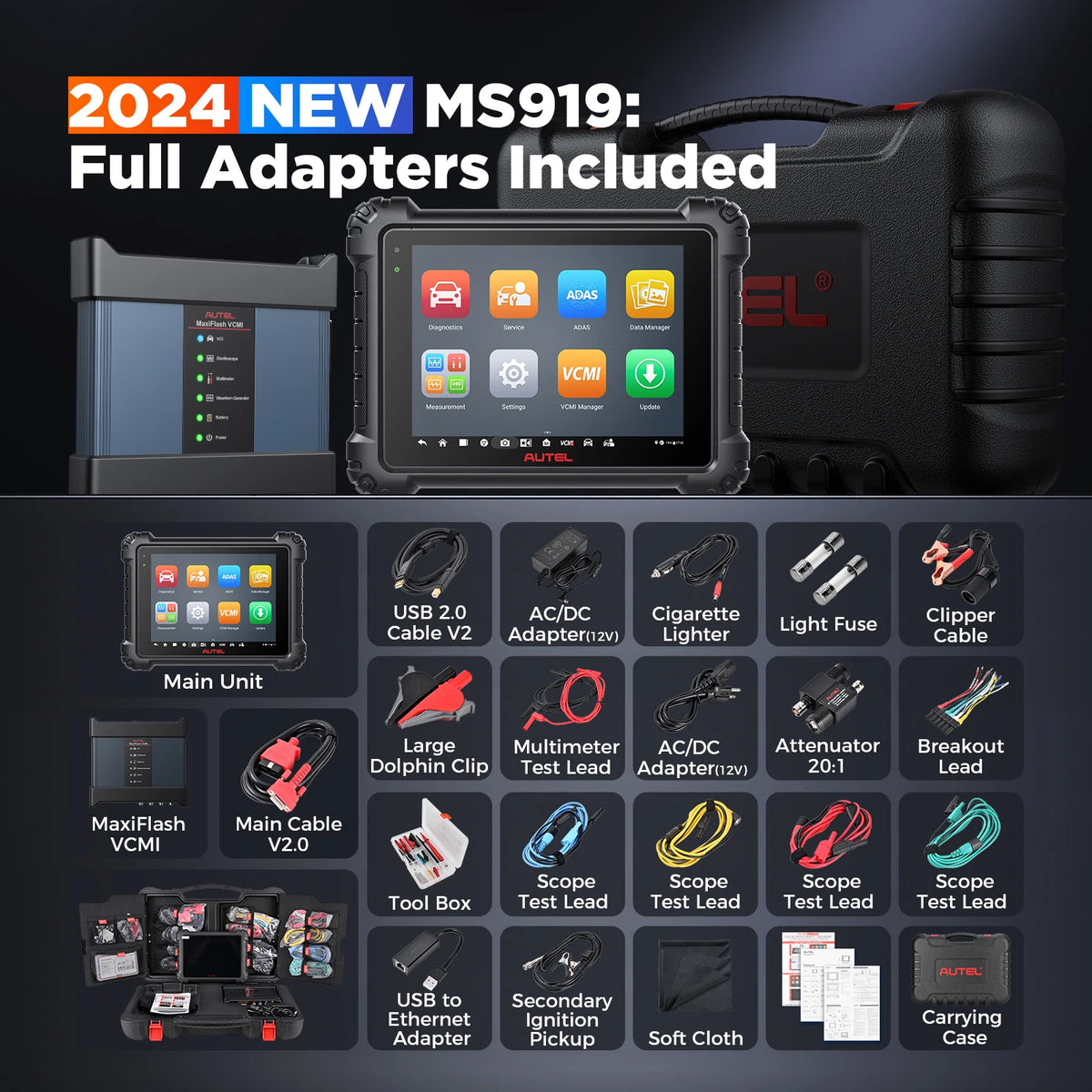 Autel MS919 adaptadores