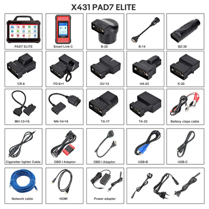 X431 PAD VII Elite accesorios