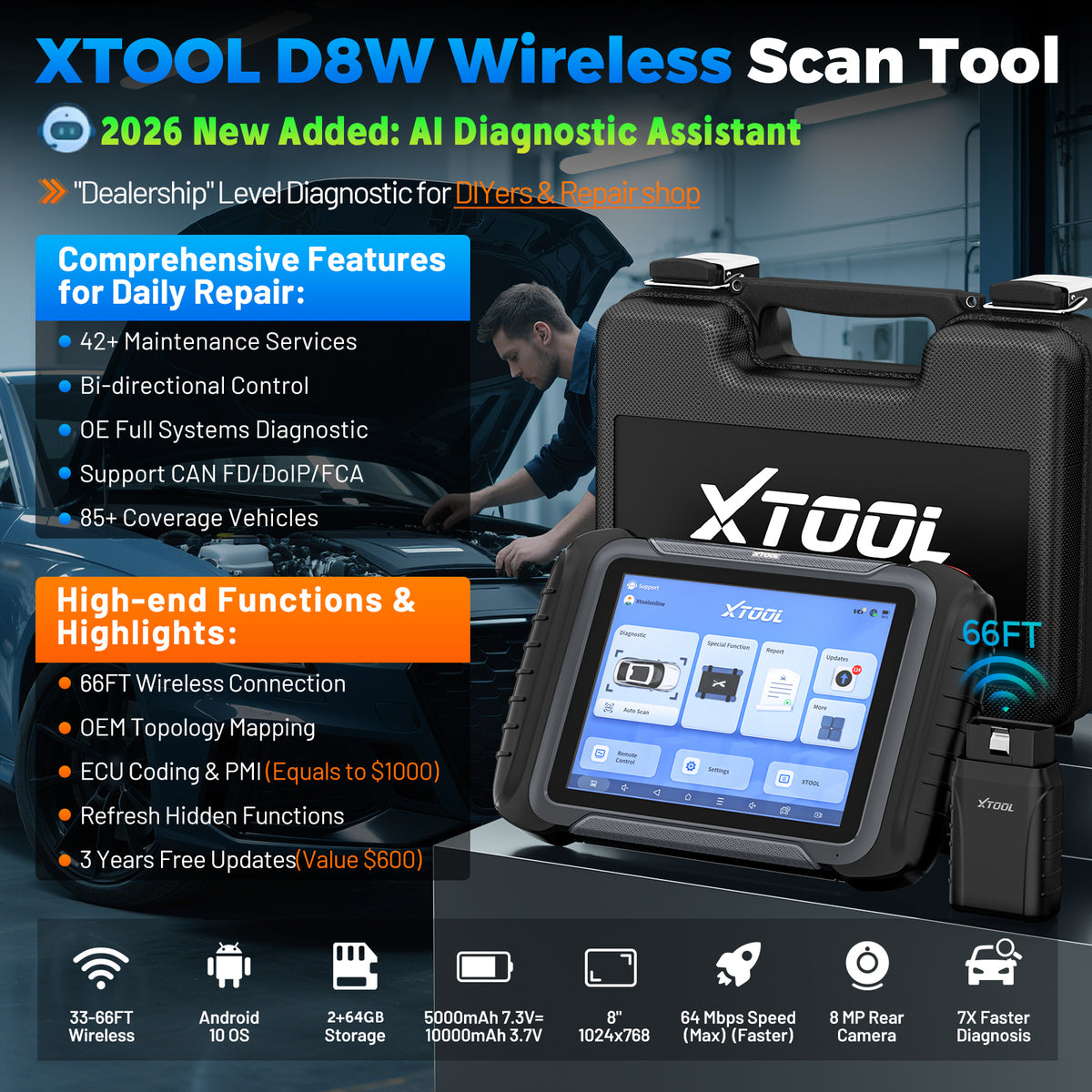 XTOOL D8W