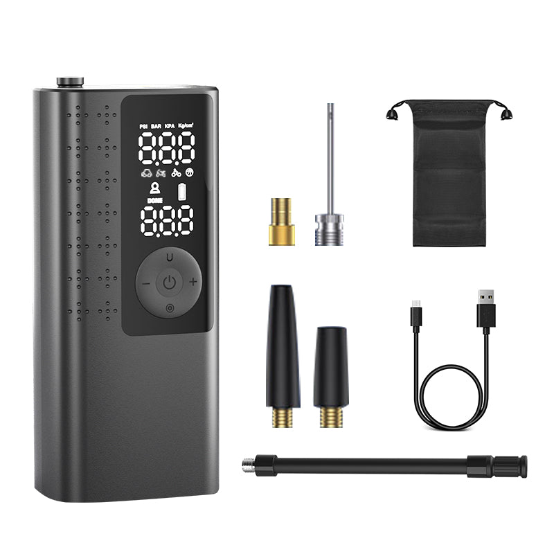 Inflador Portátil 12V 120PSI Recargable Pantalla LCD T01-A