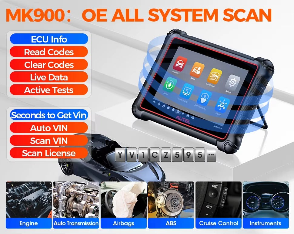 AUTEL MAXICOM MK900 – Escáner Automotriz Profesional Bidireccional