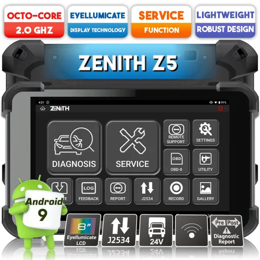 G-SCAN ZENITH Z5 – Escáner Automotriz Profesional Autos y Camiones 12V/24V