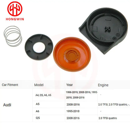 Kit Reparación Membrana Tapa Válvula PCV OEM 03L103469L VW Beetle Eos Golf Jetta Passat 2.0 TDI