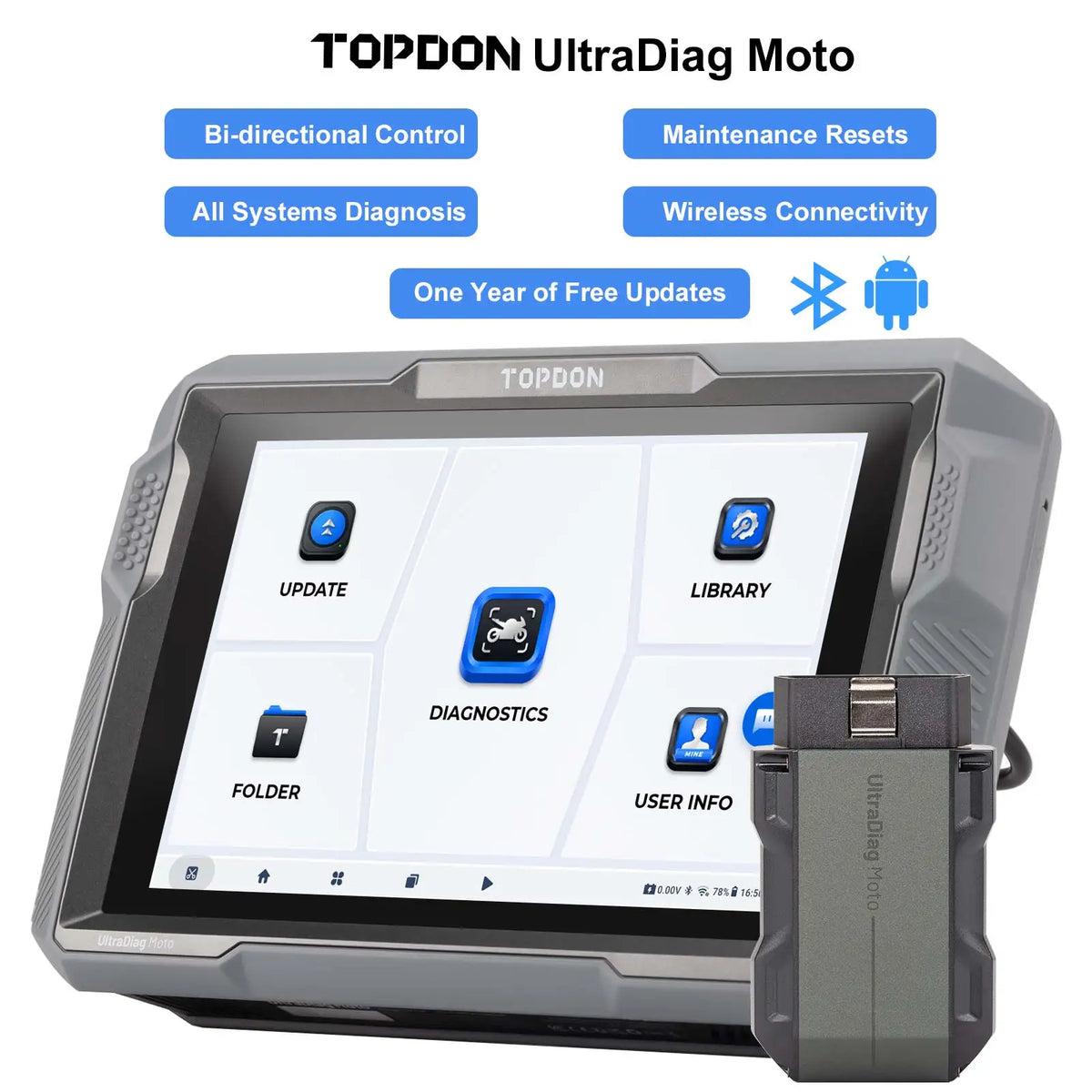 TOPDON UltraDiag Moto funciones