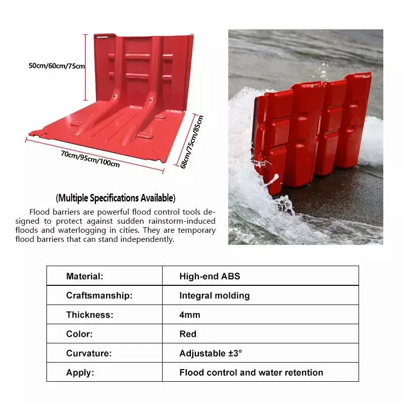 Barrera contra inundaciones modular en L