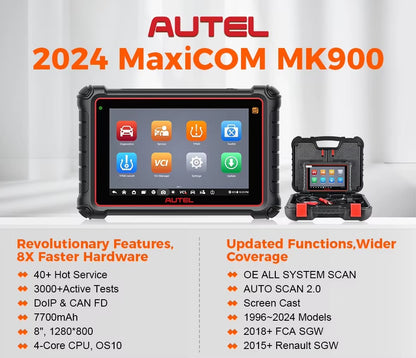 AUTEL MAXICOM MK900 – Escáner Automotriz Profesional Bidireccional