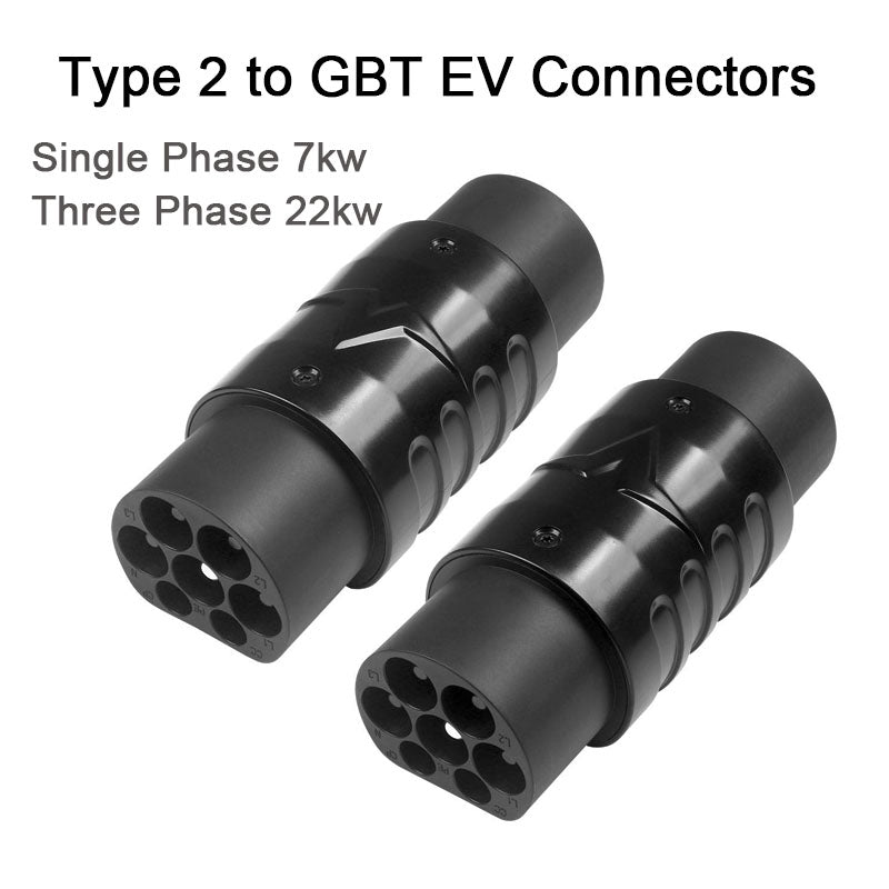 Adaptador EV Tipo 2 a GB/T 32A 22 kW Trifásico para Vehículos Eléctricos
