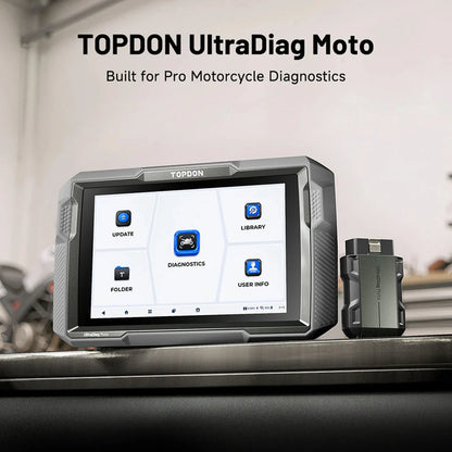 TOPDON UltraDiag Moto en uso