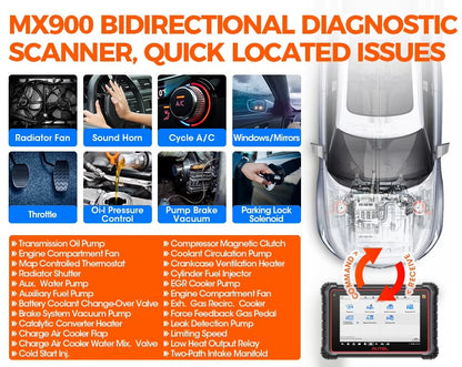 AUTEL MAXICOM MK900 – Escáner Automotriz Profesional Bidireccional