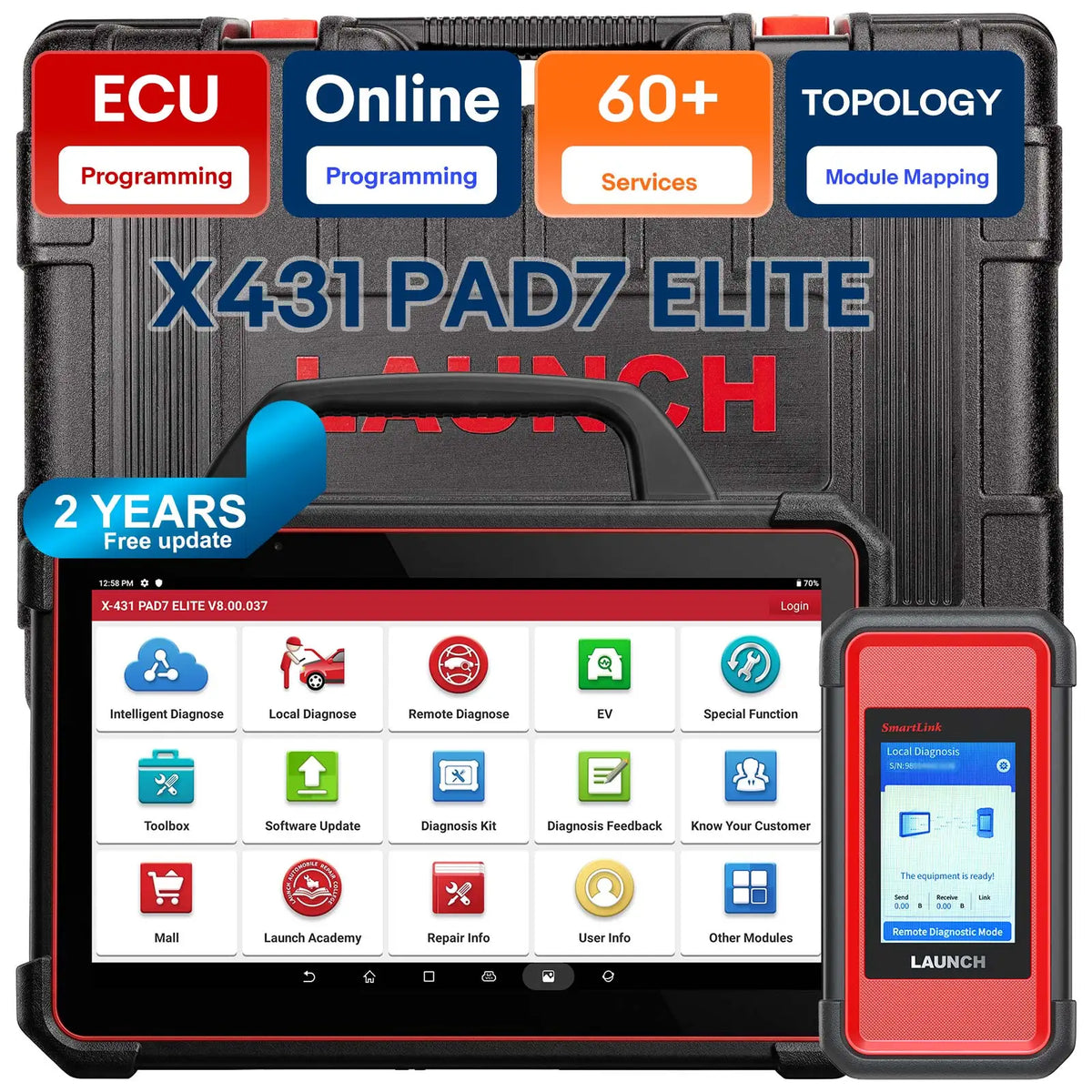 X431 PAD VII Elite funciones