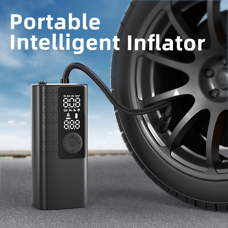 Inflador Portátil 12V 120PSI Recargable Pantalla LCD T01-A