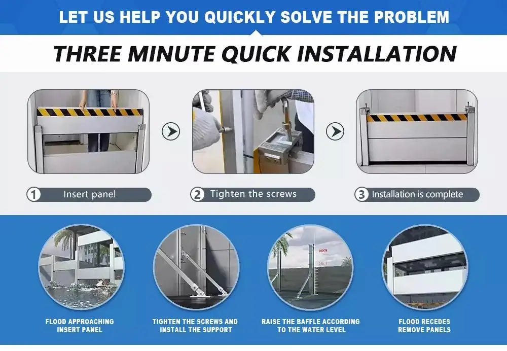 Barrera contra inundaciones de aluminio