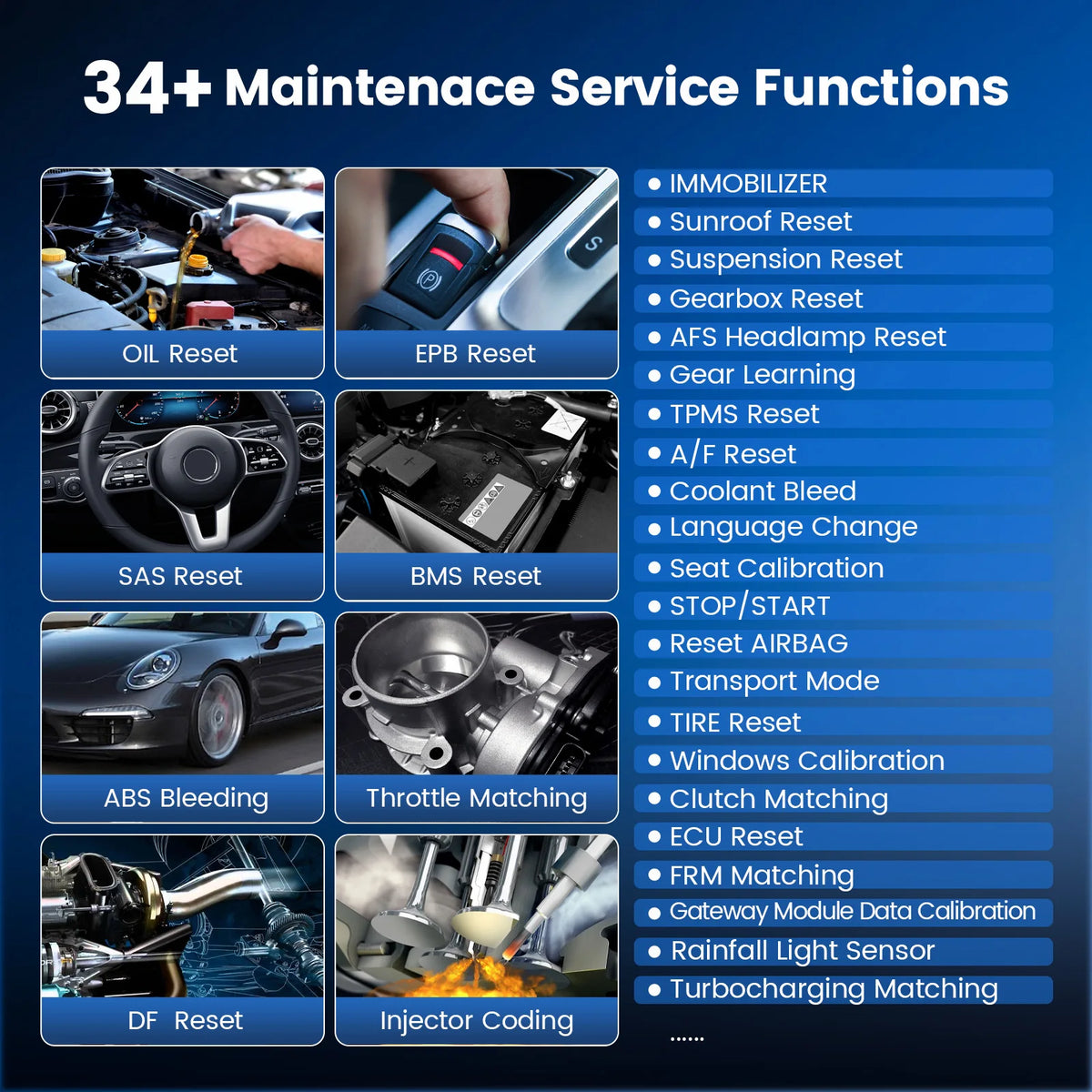 MUCAR VO8 funciones de servicio