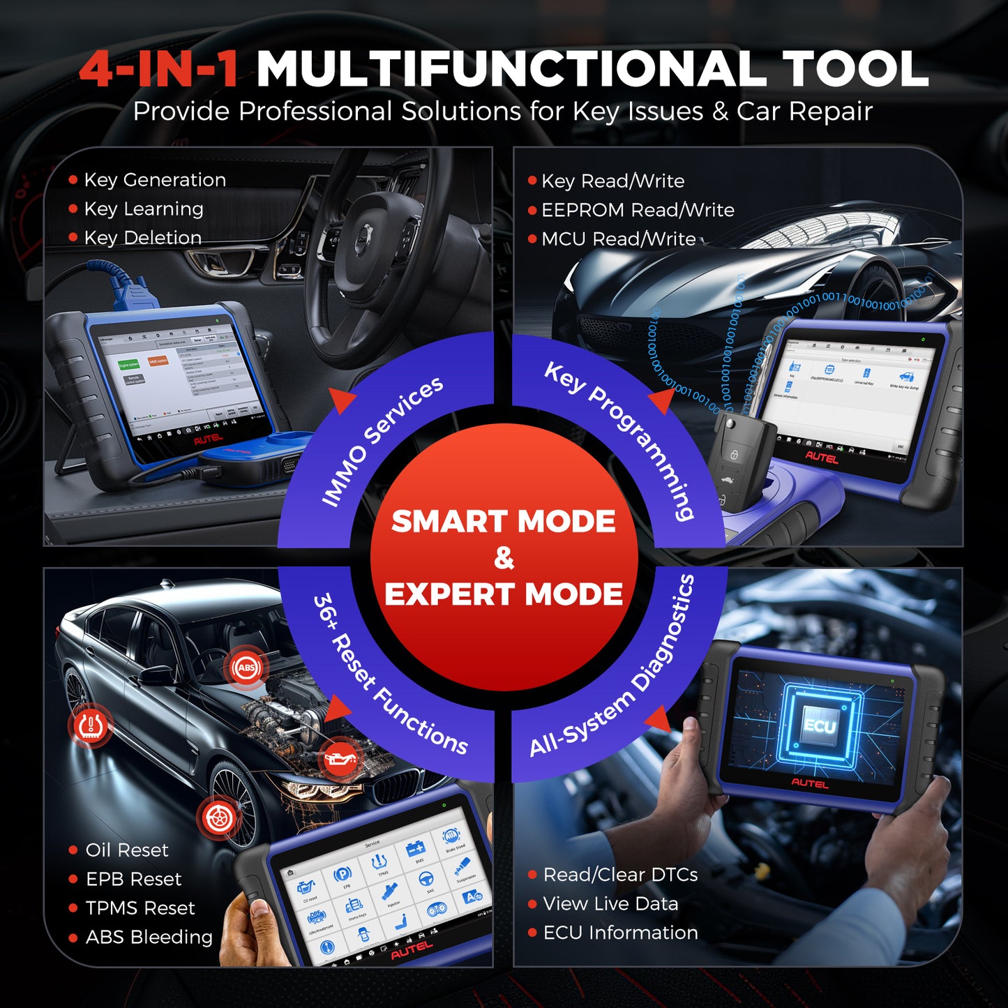 AUTEL MAXIIM IM508S PRO – Programador de Llaves + Escáner Automotriz Profesional