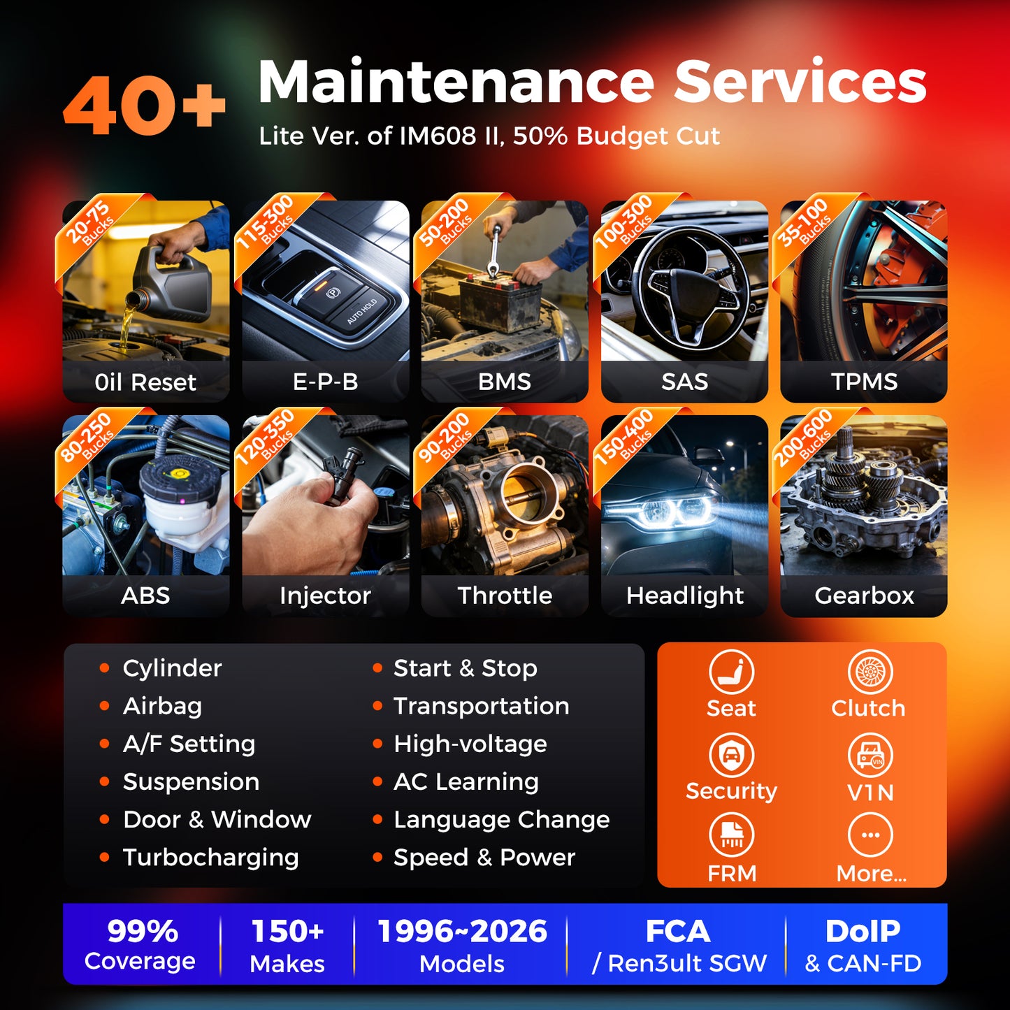 Escáner Automotriz AUTEL IM508S PRO + XP400 PRO Programador de Llaves