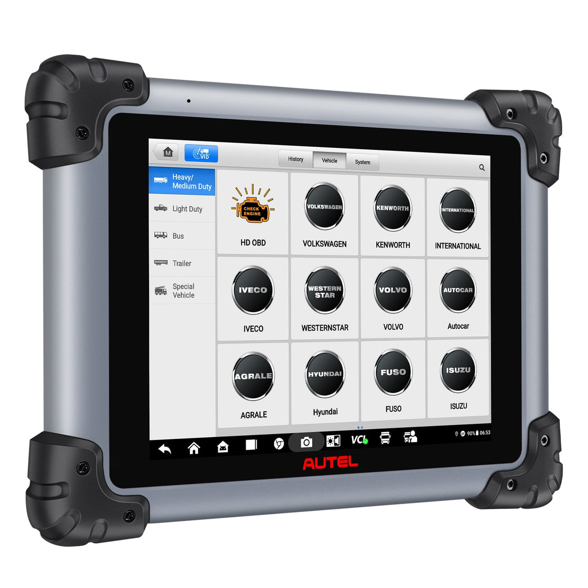 Autel MaxiSys MS908CV II - Vista de la tablet