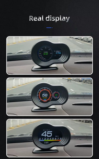 Medidor Digital Inteligente OBD2 HUD P12 – Velocidad, Diagnóstico y Computador de Viaje