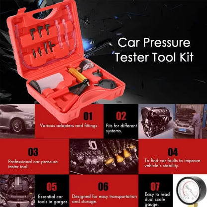 Kit Purgador de Frenos + Bomba de Vacío 2 en 1 Con Manómetro