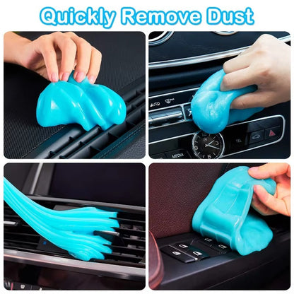 Gel Limpiador Interior Multiusos 70 g Eliminador de Polvo y Suciedad para Auto, Electrónica y Hogar