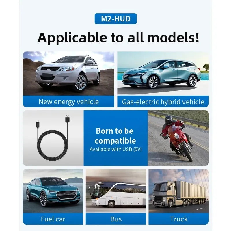 Velocímetro HUD GPS M2 verde