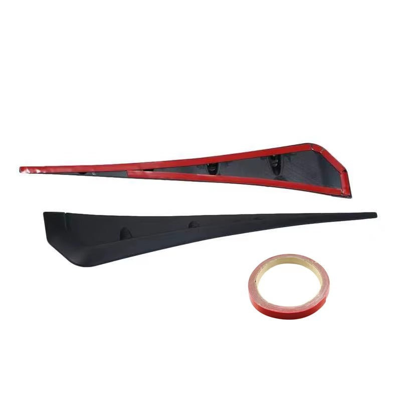Juego de Aletas Laterales Universales para Guardabarros Estilo Rejilla Deportiva ABS Flexible