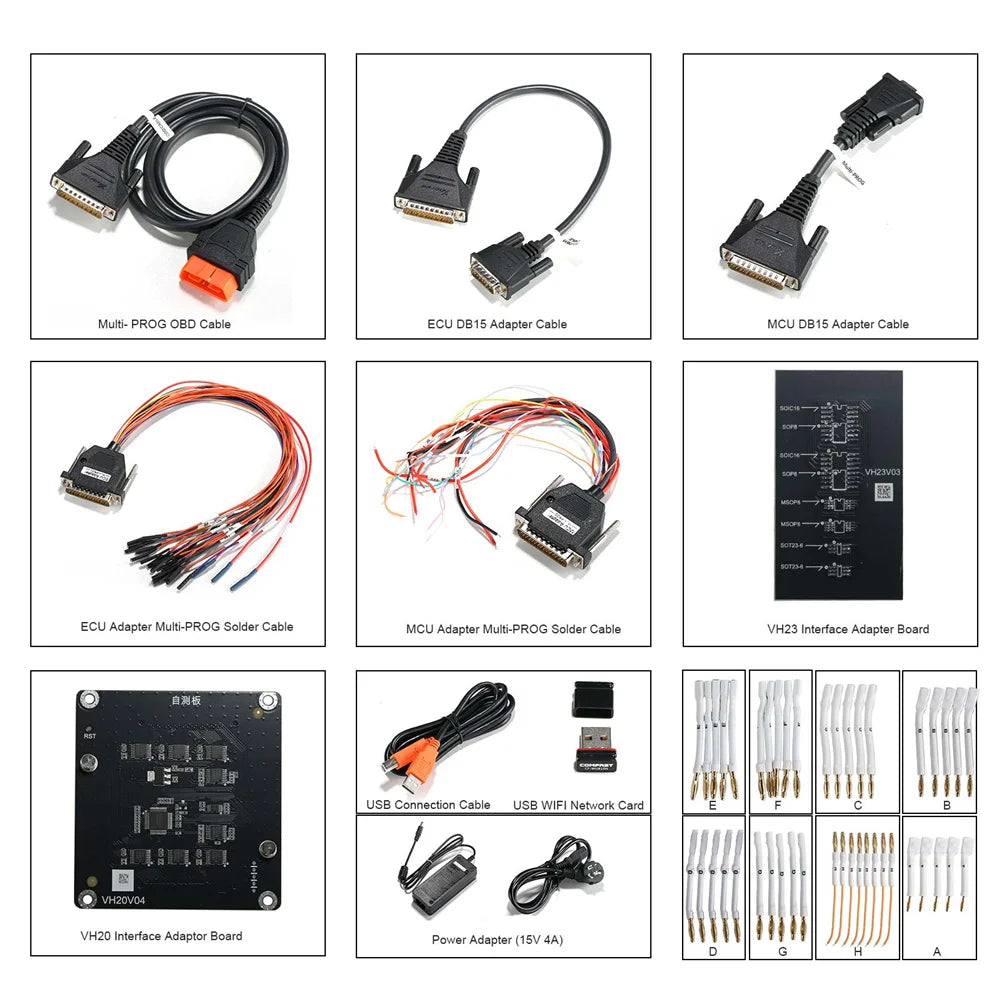 Xhorse Multi-Prog cables y adaptadores